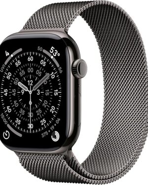 Apple Watch series 11 46mm Slate Ti Slate Milanese Lp M/L CEL / Nieuwstaat