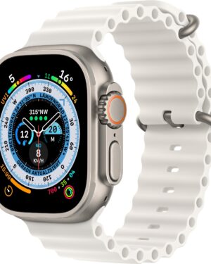 Apple Watch Ultra 49mm Titanium White Ocean Band / Nieuwstaat