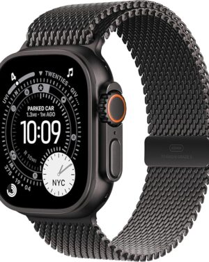 Apple Watch Ultra 3 49mm Black Titanium Black Milanese Band (M)