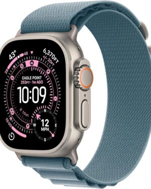 Apple Watch Ultra 3 49mm Natural Ti Light Blue Alpine Loop (L) / Nieuwstaat